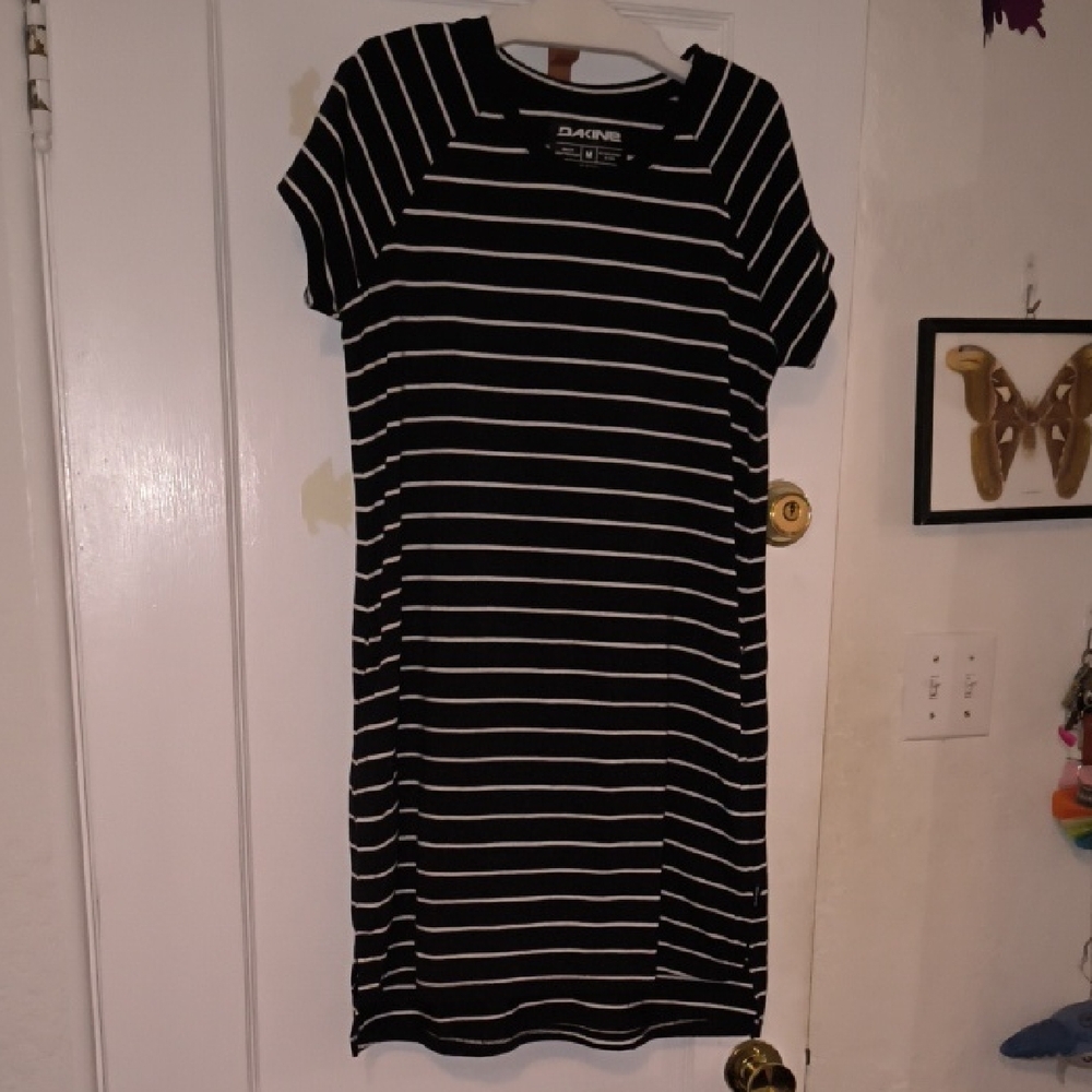 Dakine | Women's Black and White Striped Mini Dress